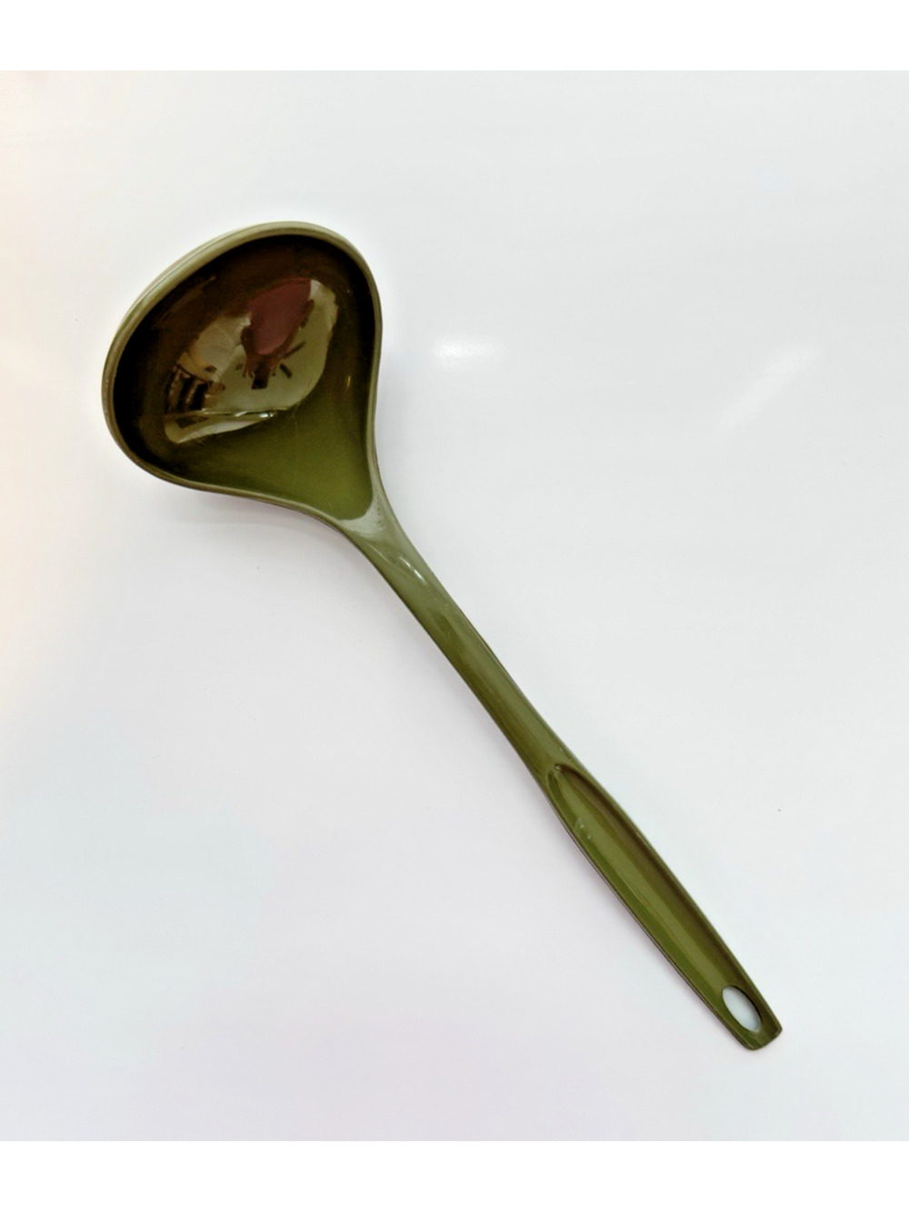 FOLEY Nylon Soup Ladle Spoon Dipper Avocado Green Kitchen Utensil USA Vintage